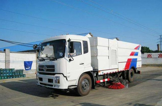 DONGFENG Chassis Dry Sanitation Road Sweeper Truck Eur V Emission