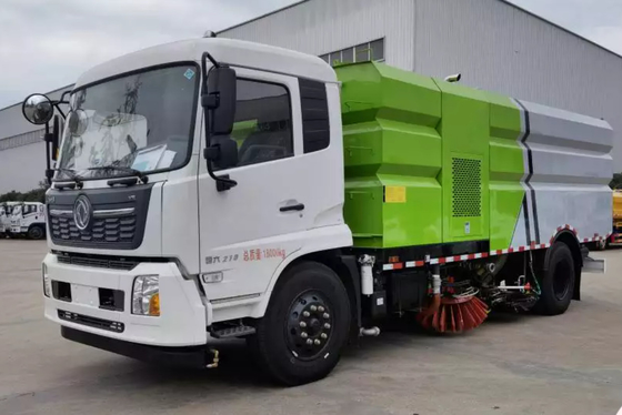 169kw 230hp 12CBM Road Sweeper Truck Diesel Type For Mine Place
