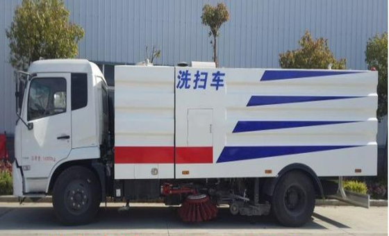 DONGFENG Chassis Dry Sanitation Road Sweeper Truck Eur V Emission