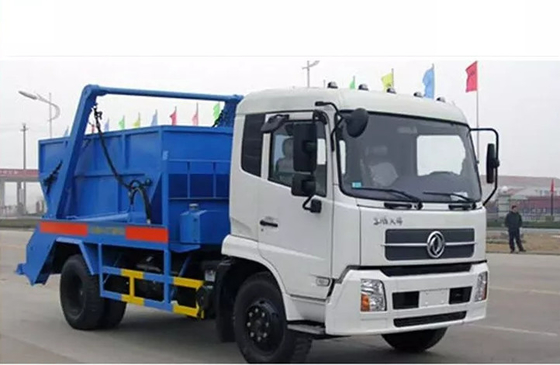 Dongfeng 8CBM Garbage Dump Truck Swimming Arm With Bins Skip Loader