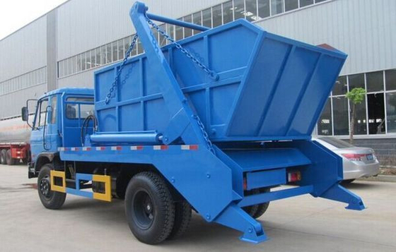 Dongfeng 8CBM Garbage Dump Truck Swimming Arm With Bins Skip Loader