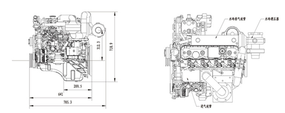 High Pressure Explosion Proof Engine Common Rail Four Cylinder Type