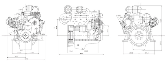 Mechanic Pump Explosion Proof Engine 70KW/95hp Common Rail Diesel Engine