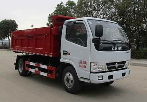 Euro V Garbage Dump Truck Single Row Cab With 5CBM Container