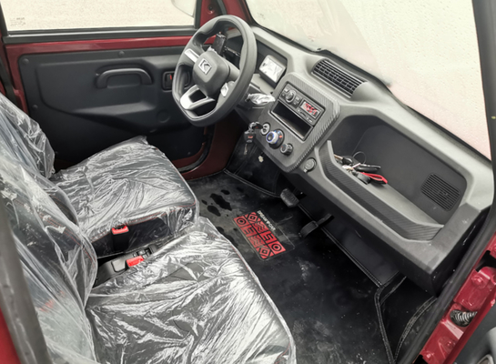 Kaiyun Low Speed Ev Pickup Truck 4KW With Double Row 4 Seats Cabin