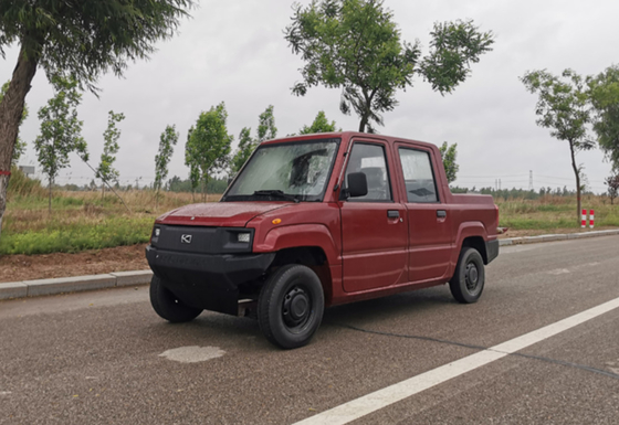 120KM Driving Range Electric Light Trucks With 4 Seats 2 Rows Cabin