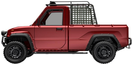 80km/H EV Electric Truck 200mm Ground Clearance Electric Double Cab Pick Up