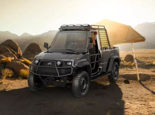 4WD Off Road Light Duty Electric Truck 76.8V/10.5KW Motor for Tough Road Delivery