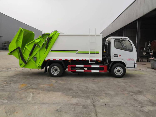 6m3 Garbage Collection Truck Transfer Vehicle Barrel Mounted Garbage Compactor Truck