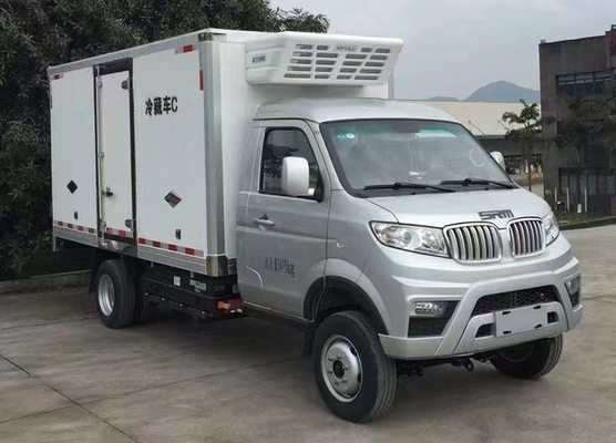 Refrigerated Mini Electric Truck 1.5T Loading Freezer Truck For Fresh Food Delivery
