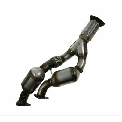 Exhaust Y Pipe Dual Catalytic Converter Auto Spare Parts For VW Touareg 3.2L Y2004-2006
