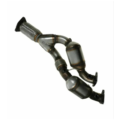 Exhaust Y Pipe Dual Catalytic Converter Auto Spare Parts For VW Touareg 3.2L Y2004-2006