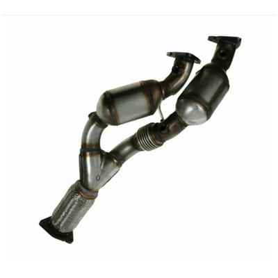 Exhaust Y Pipe Dual Catalytic Converter Auto Spare Parts For VW Touareg 3.2L Y2004-2006